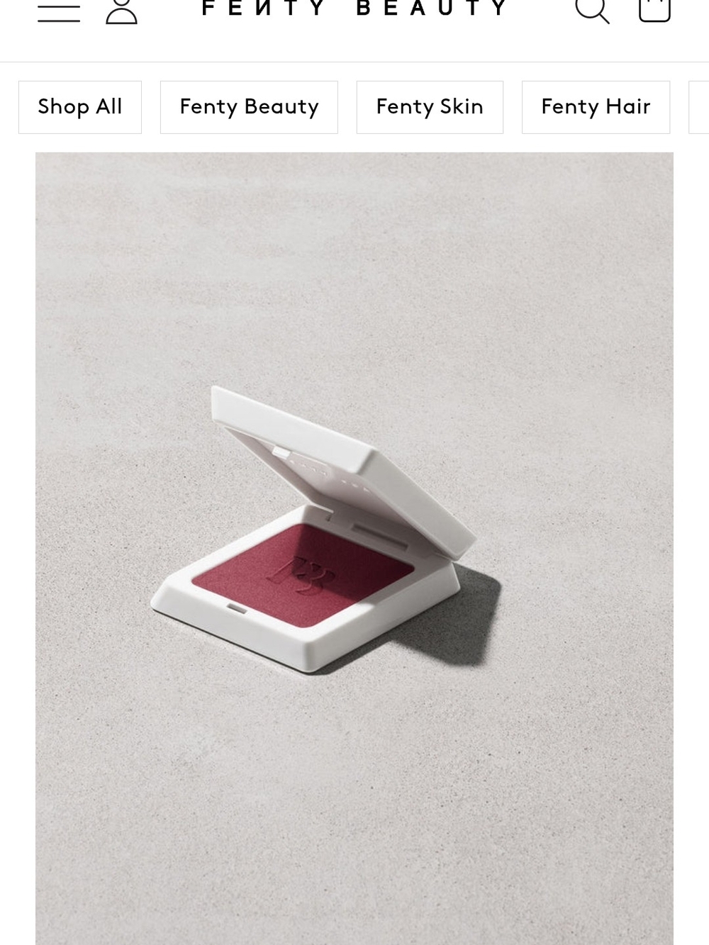 Fenty Beauty Suede Powder Blush Summertime Wine